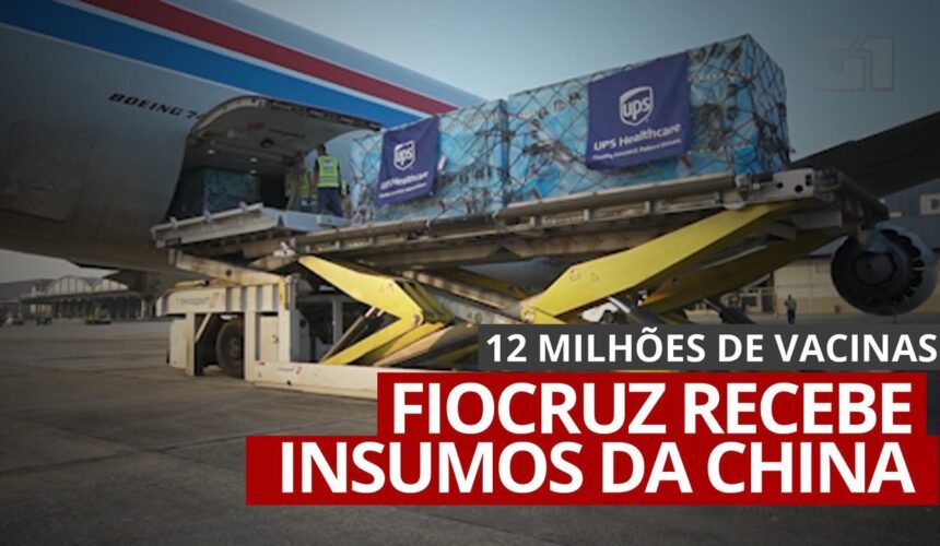Fiocruz recebe insumos para produzir 12 milhões de doses da vacina contra Covid-19